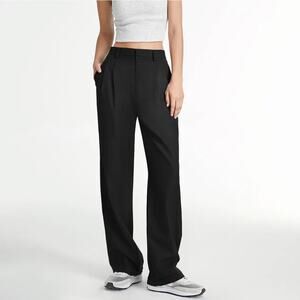 Commense Airstream Black Straight Leg Trouser Pants M NWT